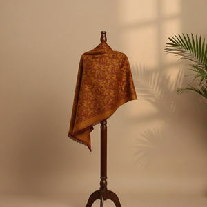 Traditional Kullu Handcrafted Breathable Woolen <b>Shawl</b> with Elegant Motif Design Warm Travel and Casual Wear <b>Women's</b> - Product Image 2