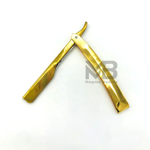 Maquinillas de afeitar para depilación de alta durabilidad plegables chapadas en oro, maquinilla de afeitar corporal reutilizable de seguridad para depilación - Product Image 2