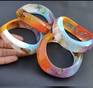 Ensemble de bracelets en bois de dernière conception de qualité supérieure avec bracelet en résine métallique dorée pour taille personnalisée meilleur cadeau bracelet et bracelet en bois - Product Image 3