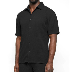 Conjunto de camiseta y pantalones cortos de verano de alta calidad Conjunto de pantalones cortos y camisetas de algodón con logotipo personalizado para hombre - Product Image 4