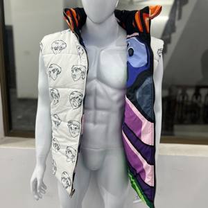 OEM Wholesale 100% Premium Quality Dual-Wear <b>Puffer</b> <b>Jacket</b> with Custom Logo <b>Thin</b> Stand Collar Winter Coated Customized Design - Product Image 5