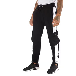 Pantalon de jogging décontracté pour homme, haute qualité, automne, en coton infroissable, avec braguette zippée, logo personnalisé, coupe droite, vente en gros - Product Image 1