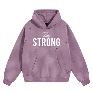 Sweat-shirts oversize de bonne qualité pour l'hiver, style délavé tendance, pour garçons, avec logo imprimé. - Product Image 5