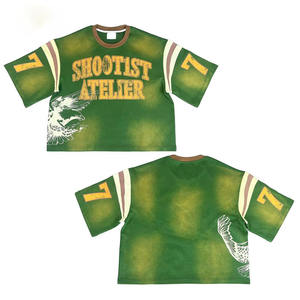 Stock Hommes Au-dessus De La Taille T-shirts Nouveau Design Confortable Adulte Mode Porter Service OEM Dernier Style Coton Baggy Chemises par - Product Image 3