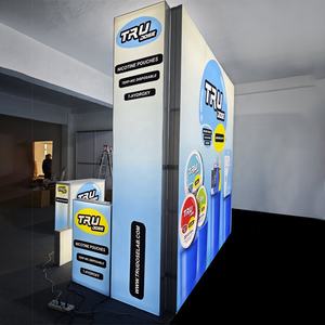 10x10 व्यापार शो बूथ सेग एक्सपो डिस्प्ले एल्यूमीनियम एक्सपो अलमारियों के साथ 3x3 उचित बूथ डिजाइन - Product Image 4