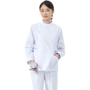 ชุดสครับคอปกแบบครูว์เนค ชุดทำงานผ่าตัด ชุดยูนิฟอร์มพยาบาลผดุงครรภ์ ชุดทำงานโรงพยาบาล สำหรับผู้หญิง ผู้ชาย แพทย์ แฟชั่นเกาหลี - Product Image 5