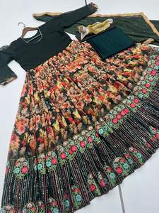 Exclusivo indio pakistaní Anarkali vestido de fiesta y boda traje nupcial Salwar del exportador y fabricante indio - Product Image 2