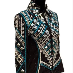 Chaqueta ecuestre de cierre de cremallera elegante y elegante de primera calidad para equitación occidental Suministro ODM transpirable - Product Image 1