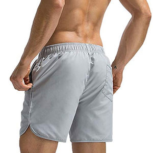 Logotipo personalizado sólido verano Hip Hop High Street Unisex corto 100% poliéster Casual lona secado rápido malla Streetwear pantalones cortos último - Product Image 2