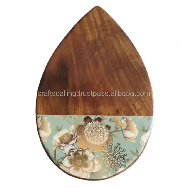 Commercio all'ingrosso di legno smalto adesivo Design tagliere tagliere utensili da cucina tavolino vassoio dall'india tramite artigianato chiamata