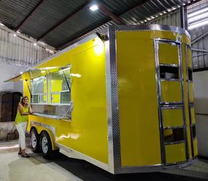 Nouveau camion de restauration industriel et commercial de haute qualité en fibre de verre, personnalisé, carré, 220 cm - Product Image 1