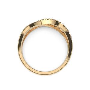 Anillo de diamantes cultivados en laboratorio de corte redondo de oro blanco de 14K Banda de compromiso ecológica con certificados GIA e IGI Regalo - Product Image 4