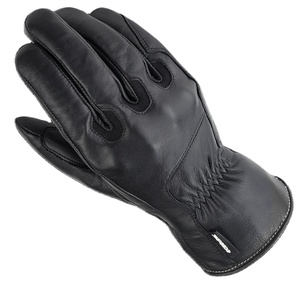 Gants de course de moto avec protection des articulations Doigts complets en cuir de vachette véritable lisse à l'intérieur doublure en polaire - Product Image 1