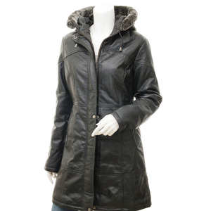 Stylish <b>Women's</b> Genuine Leather Satin <b>Jacket</b> Stand Collar Custom Design High Quality Different Colors for Autumn Winter - Product Image 1