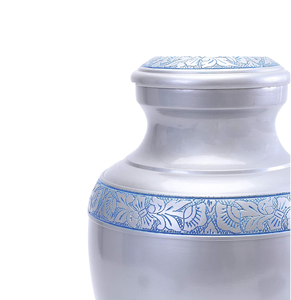 100% urna funeraria moderna hecha a mano para adultos, urna de cremación de aluminio y Metal de madera de latón macizo para cenizas humanas, duradera y elegante - Product Image 2