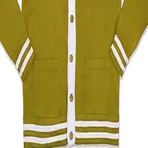 Pull à col en V Cardigan pour l'université Pull personnalisé en gros Pulls tricotés à motif uni - Product Image 6