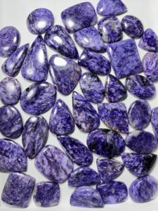 เกรด AAA คริสตัลหรู Charoite Cabochon สีม่วงธรรมชาติหรูหราสำหรับการทำเครื่องประดับอัญมณีหลวม - Product Image 2