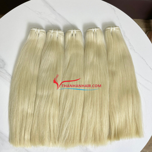 Extensions vietnamiennes blondes très tendance 2025, vente en gros, cheveux vierges Remy, double trame machine, 100 grammes, haute qualité, expédition immédiate - Product Image 4