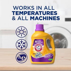 ARM & <b>HAMMER</b> Plus OxiClean with Odor Blasters Liquid Laundry Detergent, Fresh Botanical Scent, 74 Loads, 96.2 fl oz - Product Image 4
