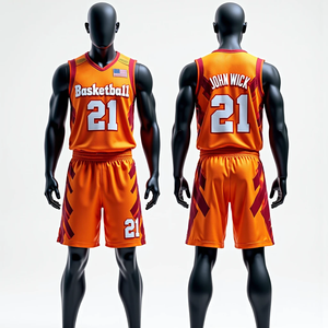 Uniformes de baloncesto RTS, personalizados por sublimación, ropa deportiva para hombre, de secado rápido, transpirable, camisetas de baloncesto de alta calidad. - Product Image 3