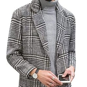 Manteau long pour homme, élégant, d'hiver, formel, manteau long à capuche pour homme, manteau d'hiver, vêtements d'extérieur chauds - Product Image 3