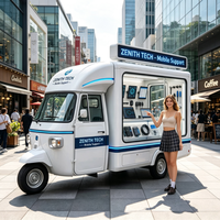 Camion de restauration mobile personnalisable avec congélateur et équipement commercial pour bananes enrobées de chocolat