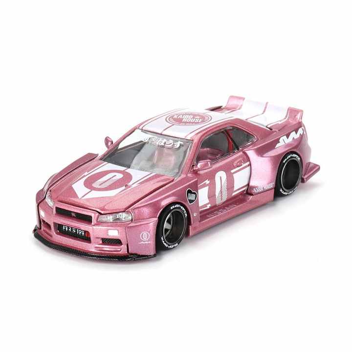 Miniature 1/64 Nissan Skyline GT-R R34 Kaido Racing V1 Rose #128 - Kaido House (occasion Ouverte)