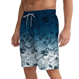 Shorts de plage en polyester personnalisés pour hommes, short de surf, maillot de bain deux pièces avec poche, shorts de bain pour hommes - Product Image 3