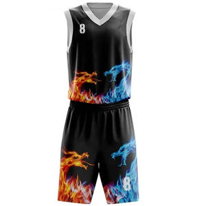 OEM personalizado 100% poliéster EE. UU. Baloncesto personalizado uniforme conjunto cosido calidad superior Reversible baloncesto uniforme envío rápido - Product Image 2
