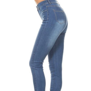 Última colección de 2025, pantalones vaqueros informales holgados de alta elasticidad, pantalones vaqueros transpirables, ropa de calle de estilo Hip Hop medio lavada de talla grande - Product Image 3