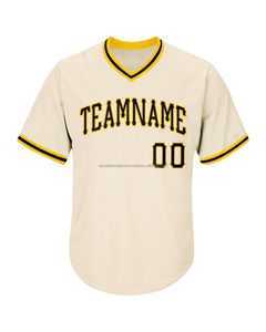 Maillots de sport de baseball imprimés par transfert thermique 100% polyester Baseball & Softball Prêt à expédier Meilleure qualité Jersey cousu - Product Image 3