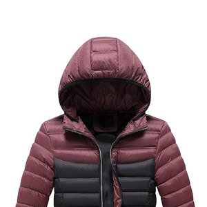Men <b>Winter</b> <b>Waterproof</b> Puffer <b>Jackets</b> with Stand Collar and Front Logo High Street Style Regular Length Sleeves - Product Image 3