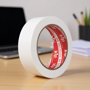 318 <b>White</b> PVC Protective <b>Tape</b> 33m Length 30mm Width 1 Roll KIP for Office Use - Product Image 3