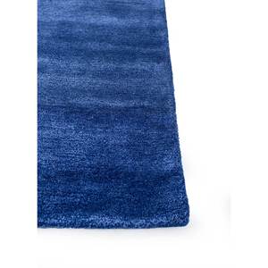 Tapis rectangulaire Concoction Blue en laine et viscose tufté à la main, motif abstrait, 9x12, pour salon ou couloir, épaisseur 10 mm - Product Image 4