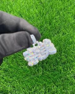 Colgante de Moissanita VVS Personalizado, Hecho a Mano, Plata de Ley 925, Chapado en Oro, Estilo Hip Hop, Joyería para Fiestas, Nuevo Diseño - Product Image 3