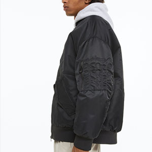 Prix de gros, nouvelle veste bomber en satin personnalisée, dernière tendance, OEM, grande taille, veste de baseball personnalisée, prix bas, veste pour homme 2026 - Product Image 3