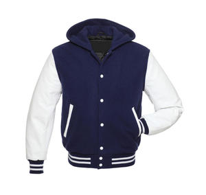 Vestes universitaires bon marché 100% cuir et tissu de laine produit de haute qualité vêtements de baseball en plein air pour hommes OEM bas quantité minimale de commande fournisseur en gros - Product Image 4