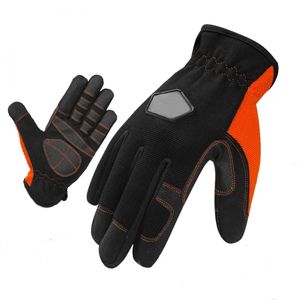 Gants de travail en cuir TPR résistants aux chocs pour hommes et femmes, gants de sécurité résistants aux chocs pour la conduite, la construction et les travaux en chantier - Product Image 5