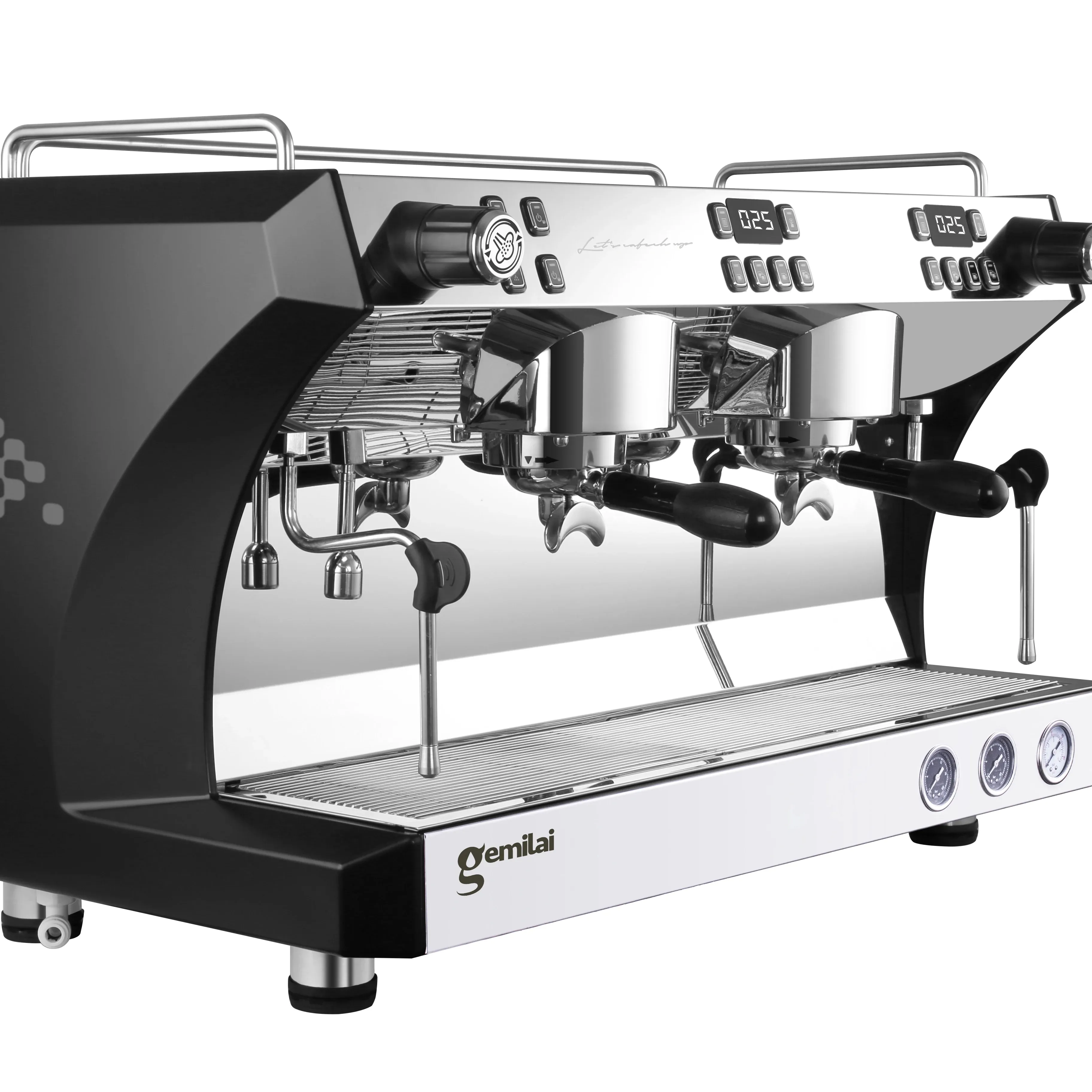 पेशेवर स्वचालित इटैली डबल हेड वाणिज्यिक कॉफी मशीन बरिस्टा एस्प्रेसो कॉफी निर्माता मशीन