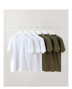 T-shirt unisexe décontracté en molleton 100 % coton, coupe ample, respirant, délavé à l'acide, pour homme, OEM Misha Sports & Fitness 220g - Product Image 1