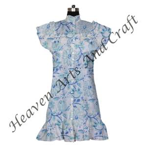 ชุดเดรสพิมพ์ลายดอกไม้โบฮีเมียนสำหรับฤดูใบไม้ผลิ/ฤดูร้อนชุดลำลองสไตล์สตรีทพิมพ์โลโก้บนหลัง - Product Image 3