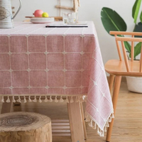 Nappe en coton tissé 100 % imprimée, lavable, personnalisable pour hôtels, banquets, intérieur et extérieur – Vente en gros, usine OEM ODM