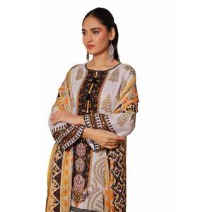 Conjunto de Traje Khaddar Gris sin Costuras para Mujer, 3 Piezas, para un Estilo Elegante - Product Image 6