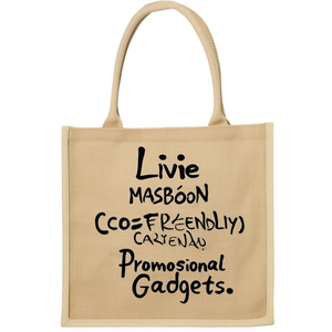 Borsa Tote Ecologica in Juta Livvie, Gadget Promozionali - Product Image 3
