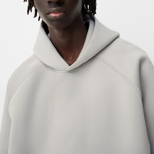 เสื้อฮู้ดดี้คุณภาพสูง ผ้าฝ้าย 100% พิมพ์ลายพัฟ 450gsm เสื้อกันหนาวมีฮู้ด สกรีนโลโก้ได้ตามต้องการ สไตล์ Y2K เสื้อฮู้ดดี้ลำลองสำหรับผู้ชาย - Product Image 4