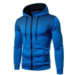 Men's Heavy-Weight Cotton Hoodie Thick Stylish Full Zip Outdoor Wear XS Size High Quality Fleece Good Quality Print Pattern Hot - Product Image 1