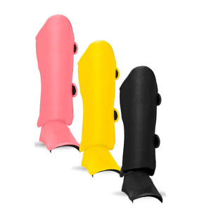 Muay Thai MMA Kickboxing Niños y niñas Espinilleras para entrenamiento de lucha Cómodo Sparring Espinilleras protectoras - Product Image 4