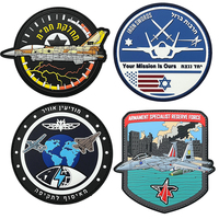 Patch Israël Airsoft Usine Patchs en silicone PVC personnalisés Pas de minimum Patch PVC 2D 3D