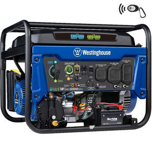 เครื่องกำเนิดไฟฟ้าแบบพกพา Westinghouse WGen5300DFc 5300W ใช้ได้ทั้งน้ำมันและไฟฟ้า พร้อมรีโมทคอนโทรลและแบตเตอรี่ตะกั่วกรด - Product Image 2