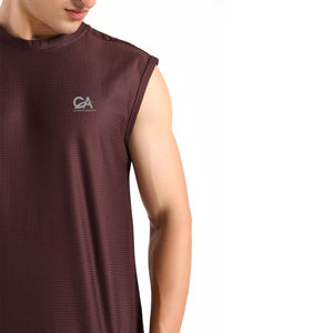 Nouveau design de vêtements de sport coupe régulière sans manches débardeur de gymnastique pour hommes/vêtements d'été meilleur prix séchage rapide débardeur pour hommes - Product Image 3